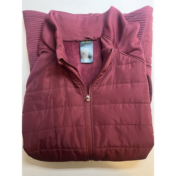 Tell Gear Men’s 3XL Burgandy Fleece Lined Full Zip Vest - Picture 1 of 9